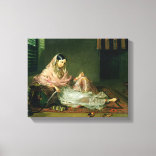 Lienzo Señora musulmán Reclining, 1789 (aceite en lona)