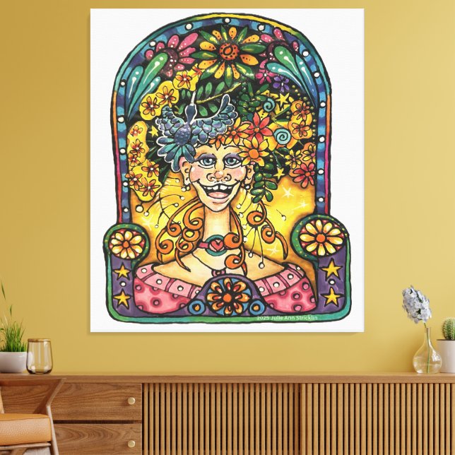 Lienzo Señorita Chatty Hanna (Insitu (Sala de estar))