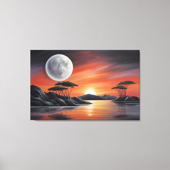 LIENZO SENTIDO DE LA LUNA COMPLETA (Anverso)