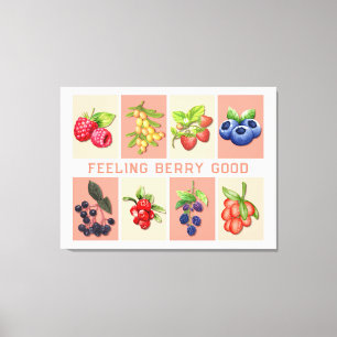 Lienzo SENTIMIENTO BERRY BUENO Personalizable Fresas Berr
