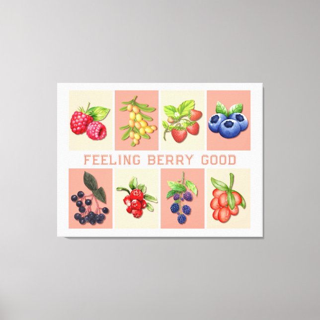 Lienzo SENTIMIENTO BERRY BUENO Personalizable Fresas Berr (Anverso)