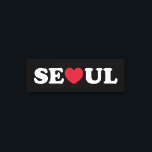 Lienzo Seoul Love Heart<br><div class="desc">Seoul Love Heart Globe Trotters se especializa en imágenes idiosincrásicas de todo el mundo. Aquí encontrará tarjetas de felicitación únicas,  postales,  Posters,  Mousepads y más.</div>