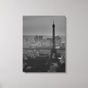 Lienzo Sepia Eiffel Torre Paris City Panorama