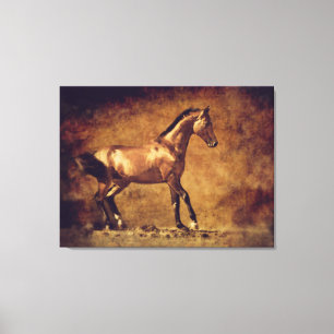 Lienzo Sepia Toned Rustic Horse Art