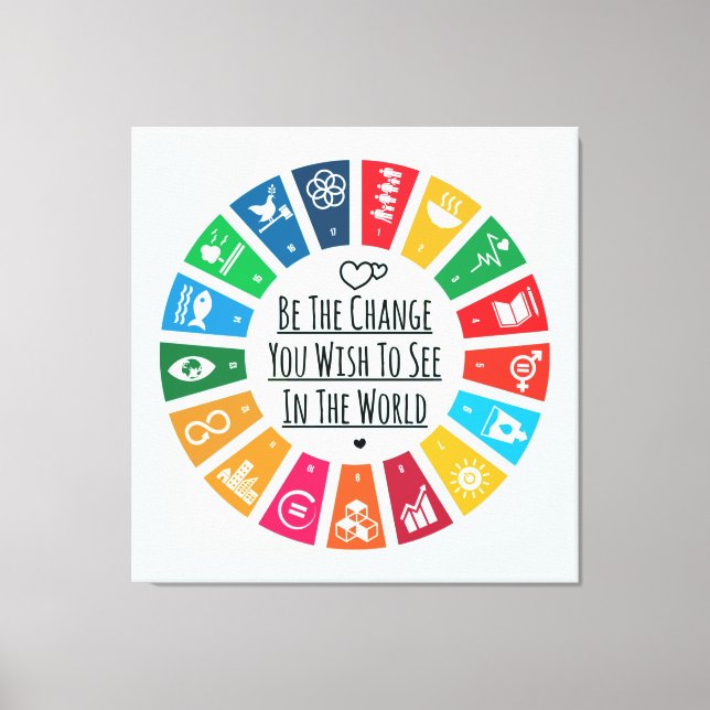 Lienzo Ser el cambio (Anverso)