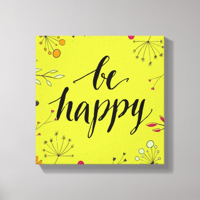 Lienzo Ser feliz 5 (Anverso)