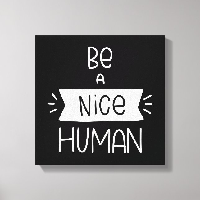 Lienzo Ser un buen humano (Anverso)