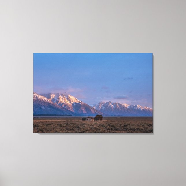 Lienzo Serena Pradera Abierta del Gran Teton (Anverso)