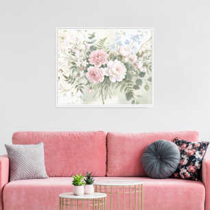 Lienzo Serenata Floral Pastel