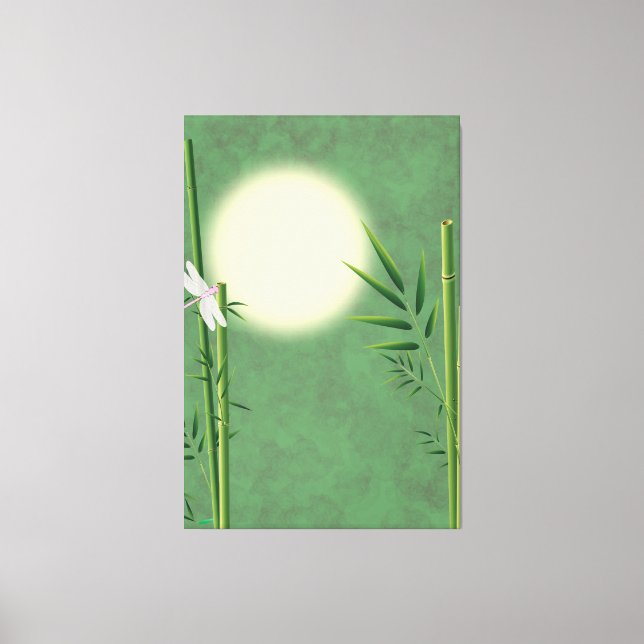 Lienzo Serene Bamboo Sky (Anverso)