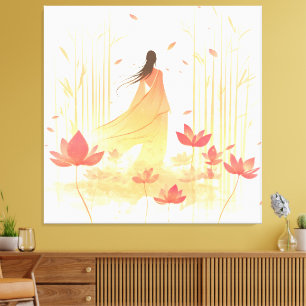 Lienzo Serene Blossom Lotus Garden