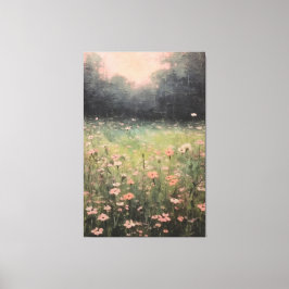 Lienzo Serene Flores silvestres mudas: pintura de aceite