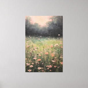 Lienzo Serene Flores silvestres mudas: pintura de aceite