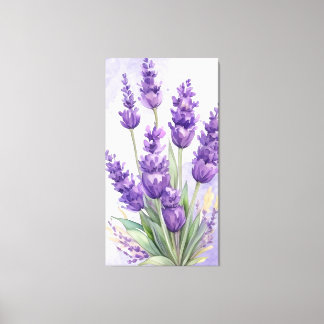 Lienzo "Serene Lavender" - Minimalist Botanical Wall Art 