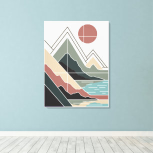 Lienzo Serene Peaks