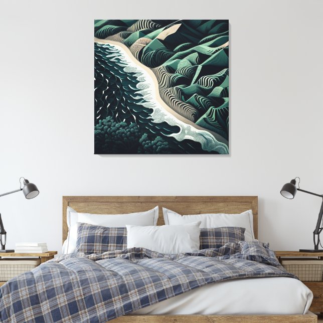 Lienzo Serene Shores (Insitu(Dormitorio))