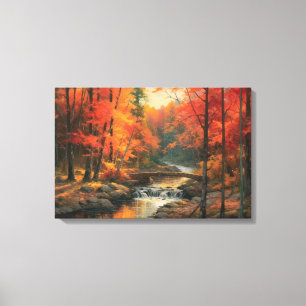 Lienzo Serene Sunset en el Bella Artes forestal japonés o