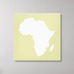 Lienzo Serengeti Audacious Africa<br><div class="desc">El esquema del mapa de África en blanco con colores contrastantes en la paleta "Safari" de Emporio Moffa,  inspirada en la audaz aventura y salvaje del continente.</div>