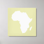 Lienzo Serengeti Audacious Africa<br><div class="desc">El esquema del mapa de África en blanco con colores contrastantes en la paleta "Safari" de Emporio Moffa,  inspirada en la audaz aventura y salvaje del continente.</div>