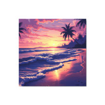 Serenidad de la playa del Sunset