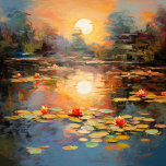 Lienzo Serenidad de Monet<br><div class="desc">Entrar en un mundo donde convergen el arte y el diseño, donde la belleza intemporal de las pinturas icónicas de Claude Monet encuentra nueva vida en el diseño gráfico contemporáneo. Nuestra colección exclusiva rinde homenaje al visionario artista que fue pionero del impresionismo, capturando la esencia de momentos fugaces con sus...</div>