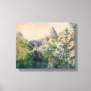 Lienzo serenidad en el paisaje natural de los pinos de mo