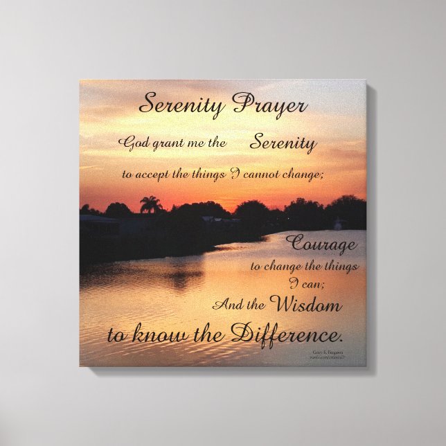 LIENZO SERENITY PRAYER (Anverso)