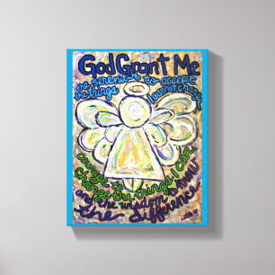 Lienzo Serenity Prayer Angel Pinting Art Print (Pequeño)