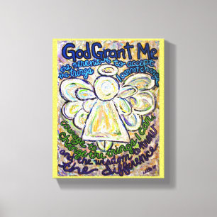 Lienzo Serenity Prayer Angel Pinting Art Print (Pequeño)