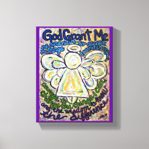 Lienzo Serenity Prayer Angel Pinting Art Print (Pequeño)