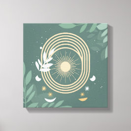 Lienzo Serenity Sage: Boho Minimalismo