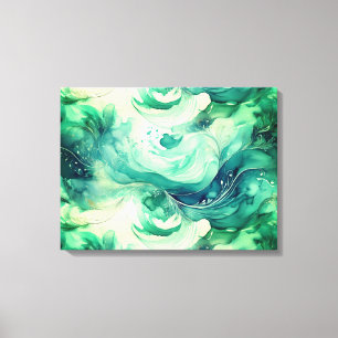 Lienzo Serenity Splash: Acuarela abstracta 