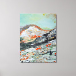Lienzo Sereno Valle Alpino y Cresta Montañosa