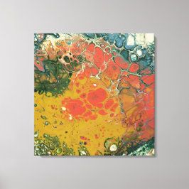 Lienzo Serie Crayon fundida - Flujo de lava como