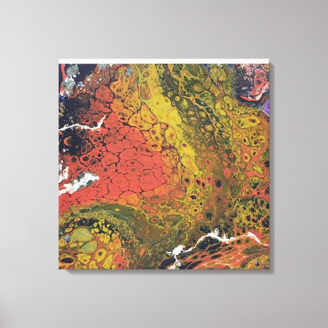 Lienzo Serie Crayon fundida - Tierra seca como (Anverso)