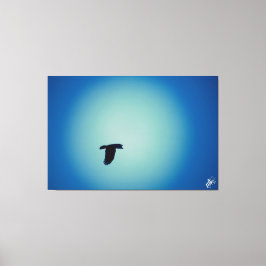 Lienzo Serie de aves azules #7