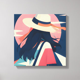 Lienzo Serie inspirada en Anime 2 Vagabundo iluminado por