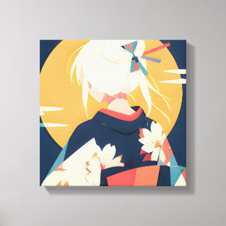 Lienzo Serie Inspirada en Anime 3 Ensoñación Dorada