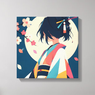 Lienzo Serie Inspirada en Anime 7 Susurro de Flor