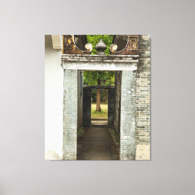 Lienzo Serie Li Garden: Corredor Sereno (Anverso)