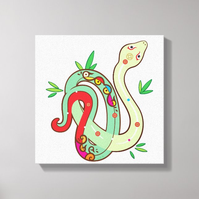 Lienzo Serpiente de dinero (Anverso)