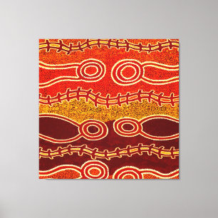 Lienzo Serpientes aborígenes.