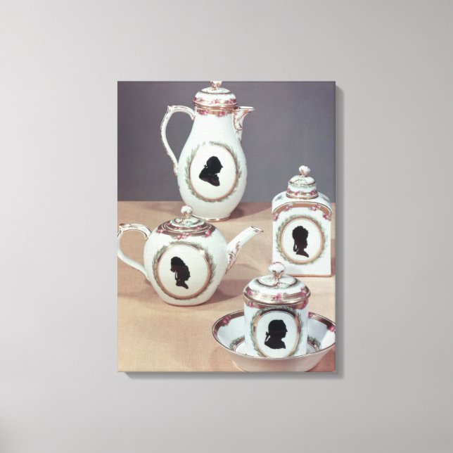 Lienzo Servicio de té de Meissen (Anverso)