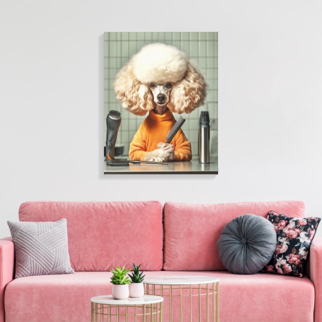 Lienzo Sesión elegante de crecimiento de canapés (Insitu (Sala de estar))