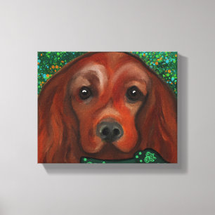 Lienzo Setter Rojo Irlandés