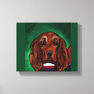 Lienzo Setter Rojo Irlandés