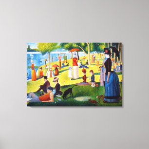 Lienzo Seurat: Un domingo en el La grande Jatte
