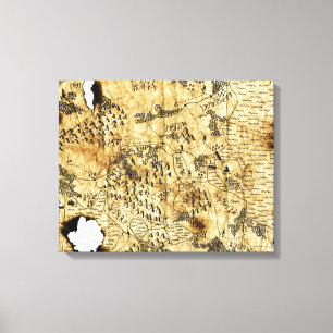 Lienzo Sexto mapa del reino olvidado