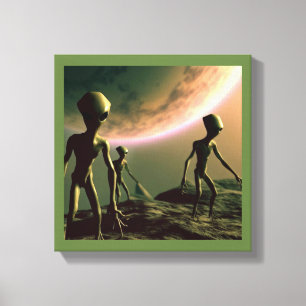 Lienzo SF Alienígenas Grises 2