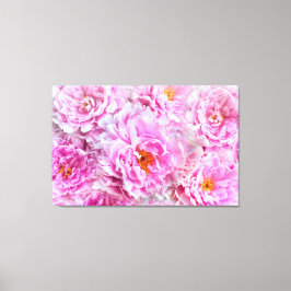 Lienzo Shabby Chic Pink Pastel Pink Peonies